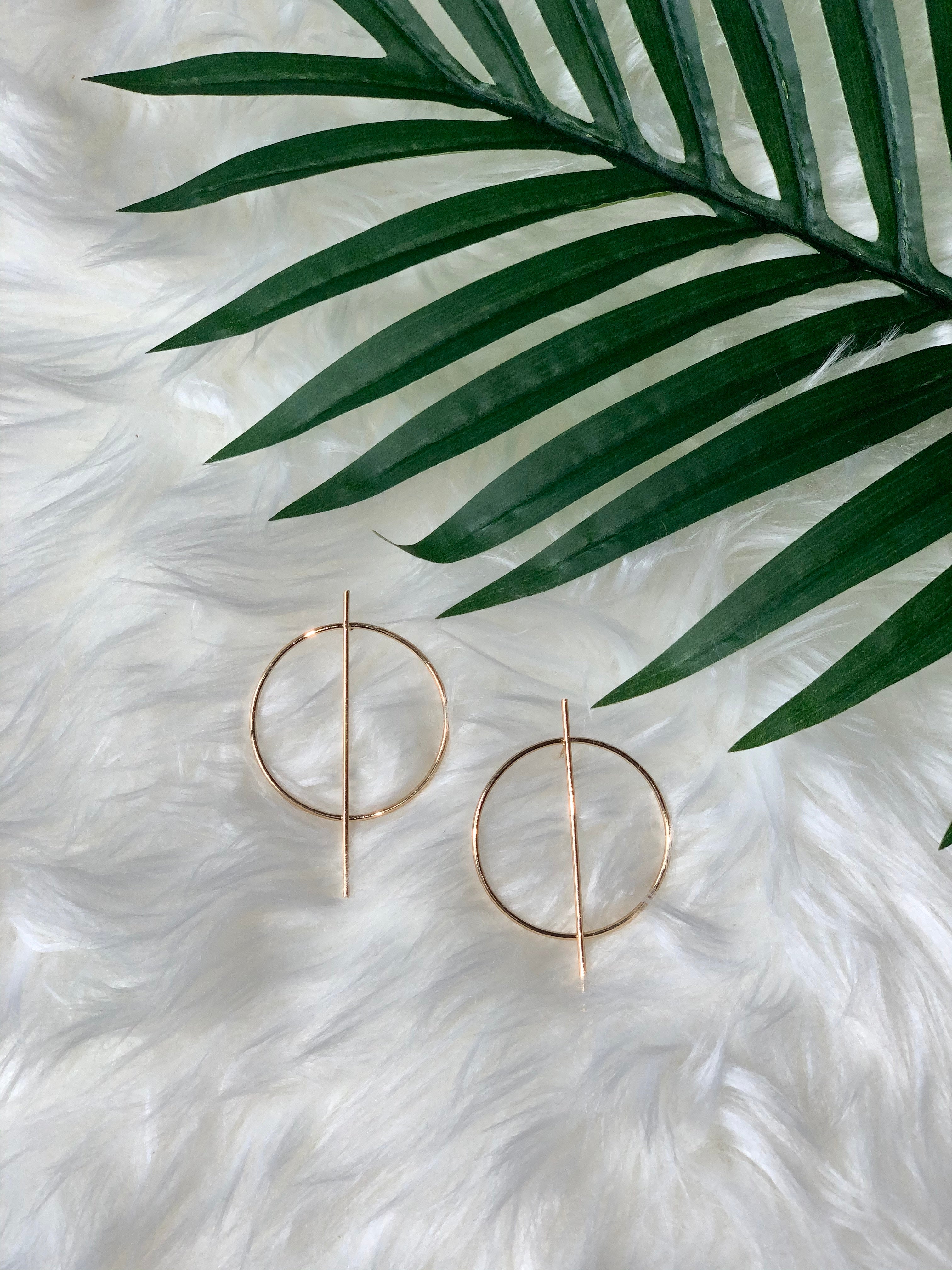 Cross You Out Earrings - Gold