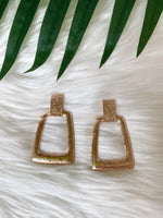 Chime-In Metal Gold Earrings